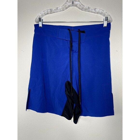 Men's Board Shorts Swim Trunks ROAR Size Medium 32-33 Blue & Black - Picture 1 of 10